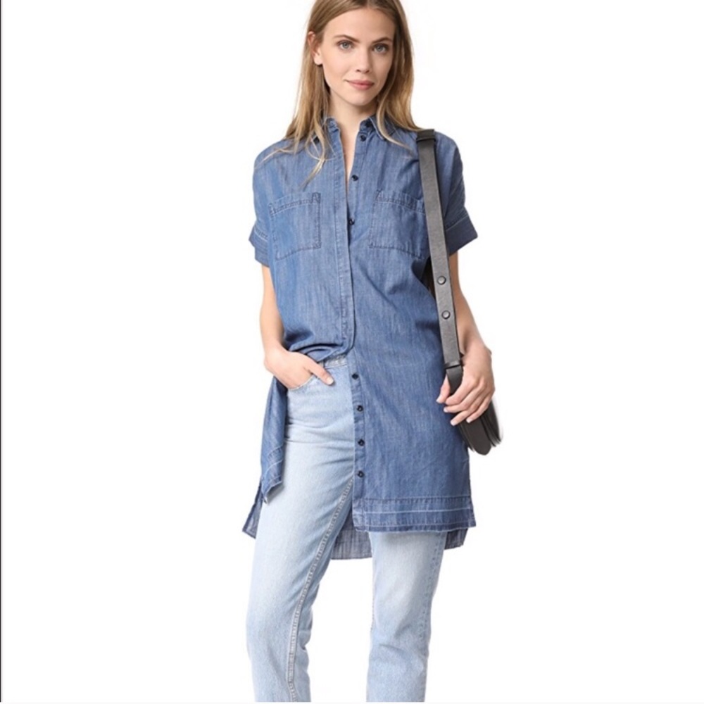 Madewell denim drop-hem shirtdress